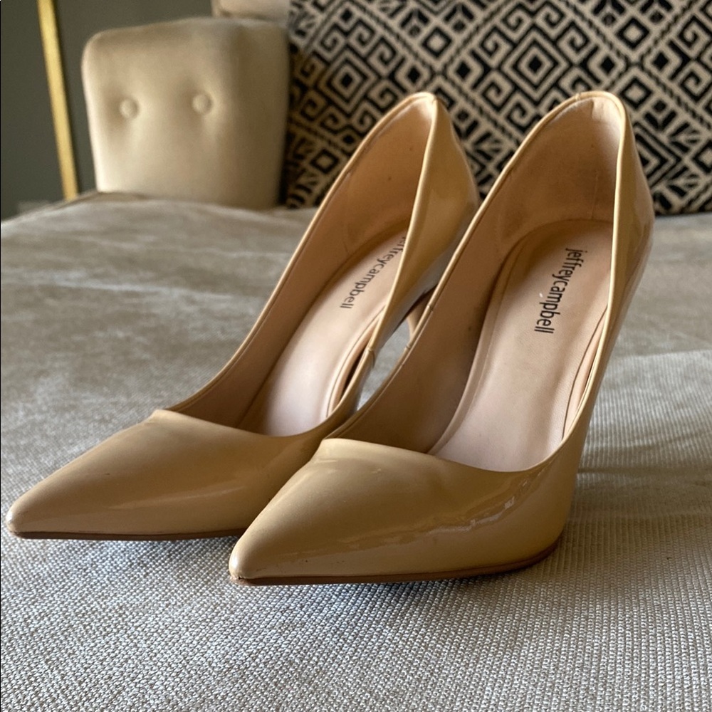 Jeffrey Campbell Tan Stiletto Heels Classic Design